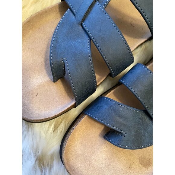 Cliffs By White Mountain Women's Blue Sandals Size 9M - Picture 2 of 8